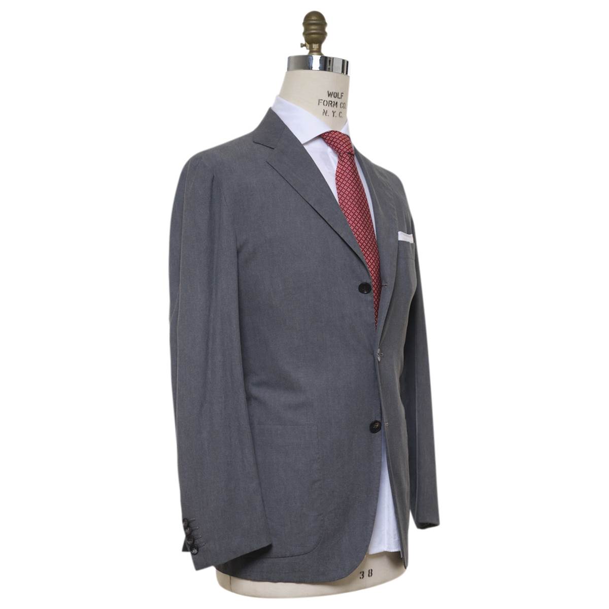 KITON Gray Cotton Blazer 7