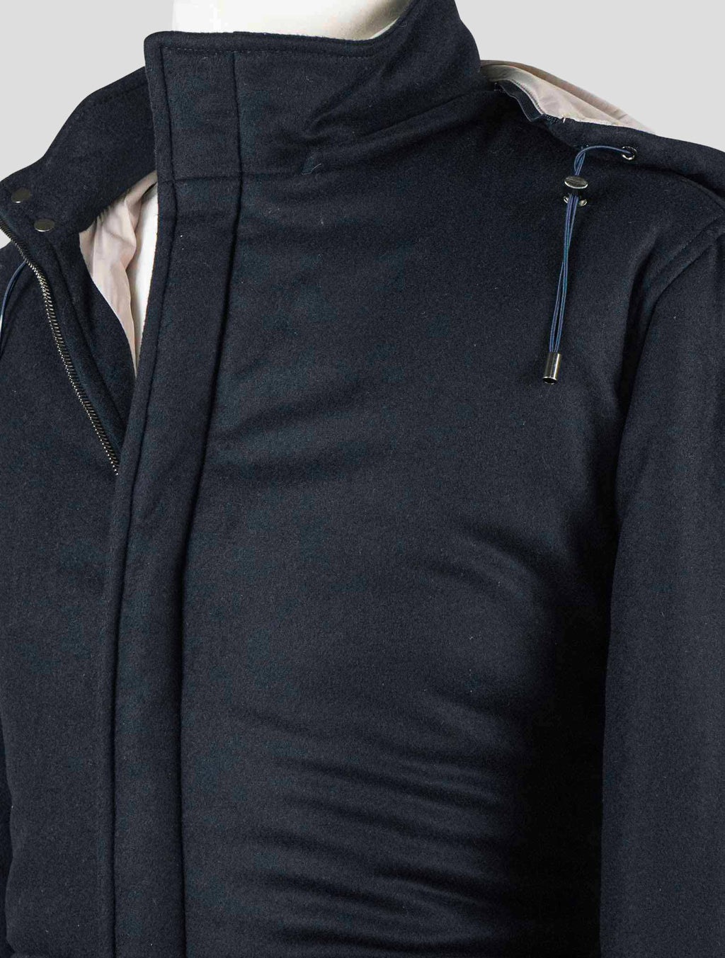 Barba Napoli Dark Blue Cashmere Ea Coat BCY4 12