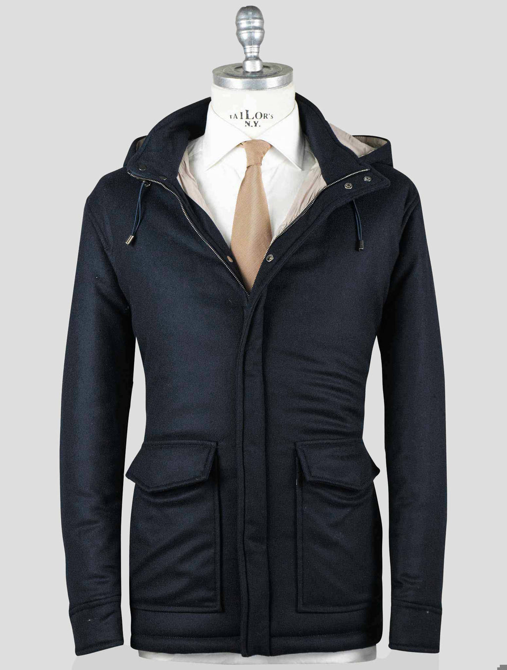 Barba Napoli Dark Blue Cashmere Ea Coat BCY4 14