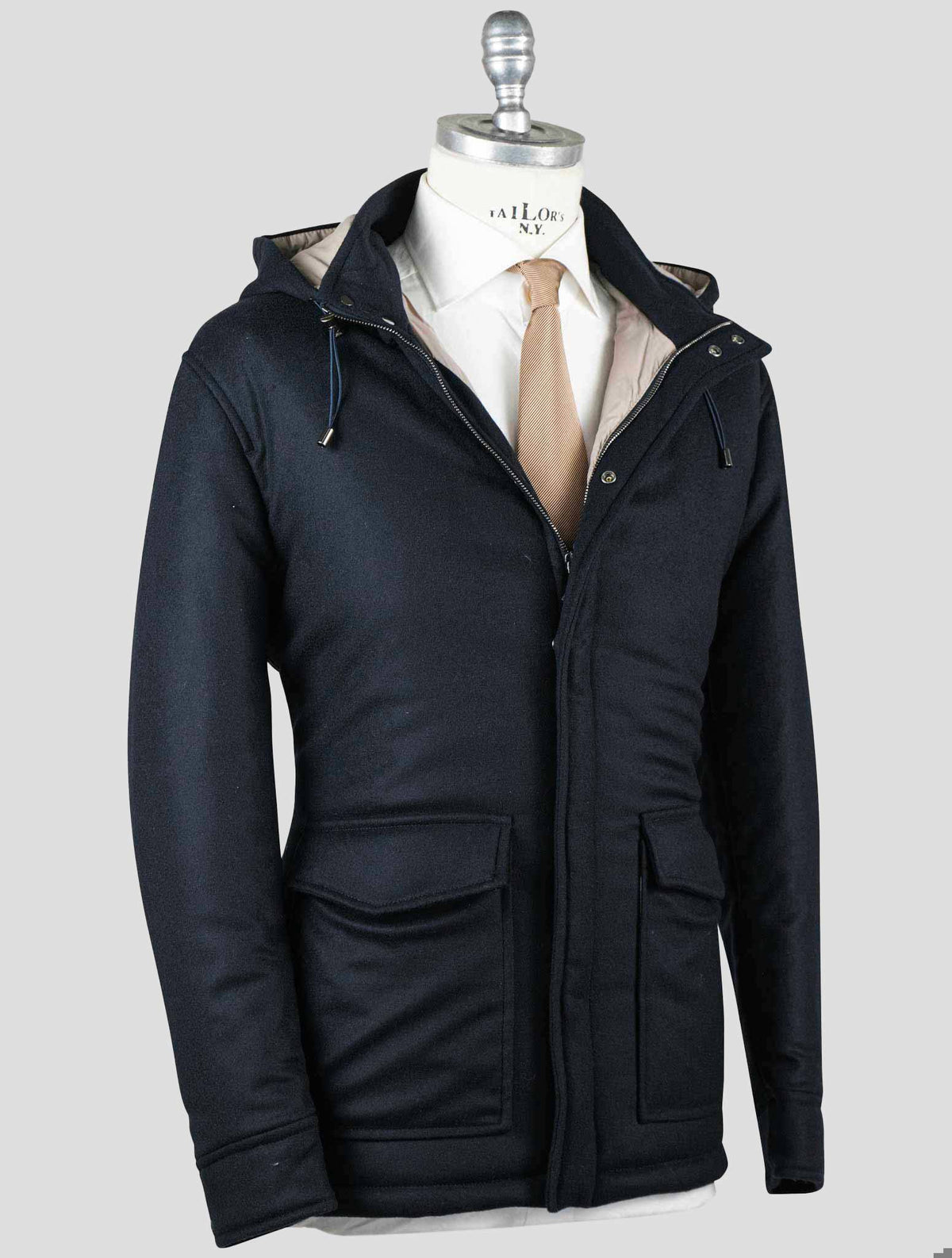 Barba Napoli Dark Blue Cashmere Ea Coat BCY4 9
