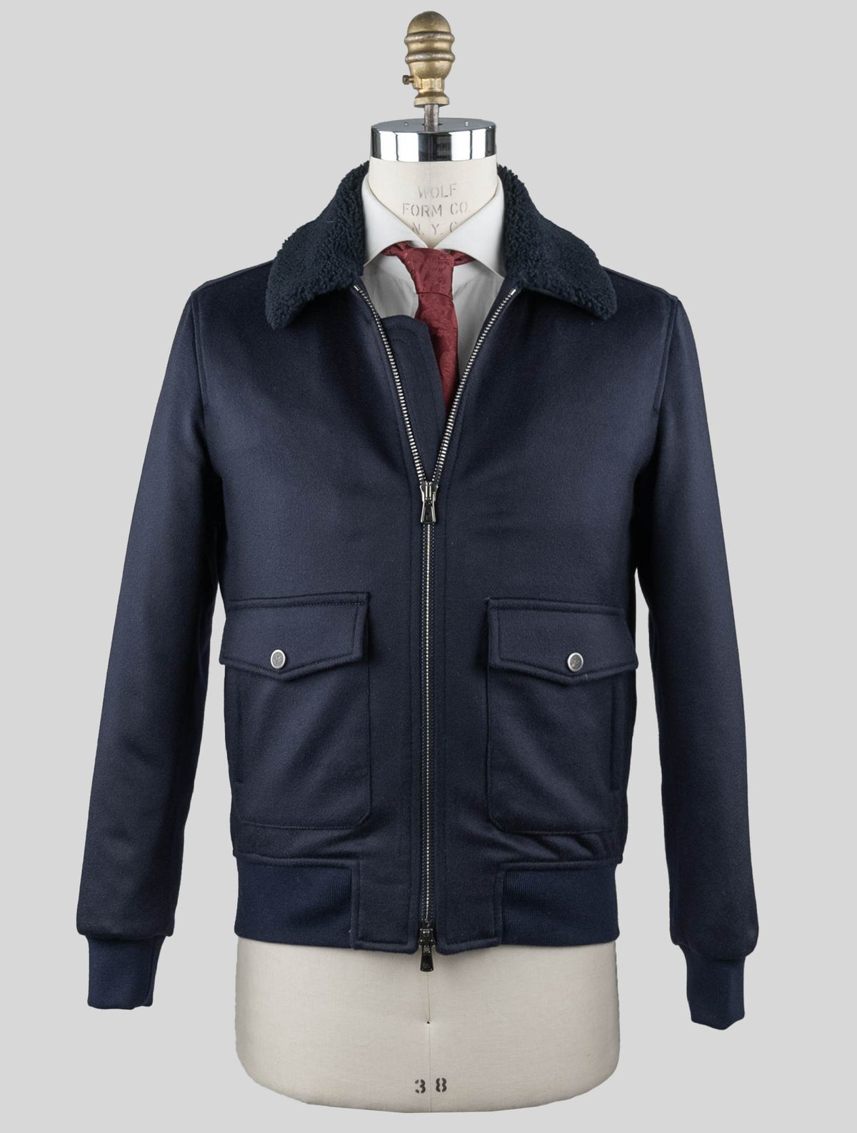 Isaia Blue Cashmere Coat 1