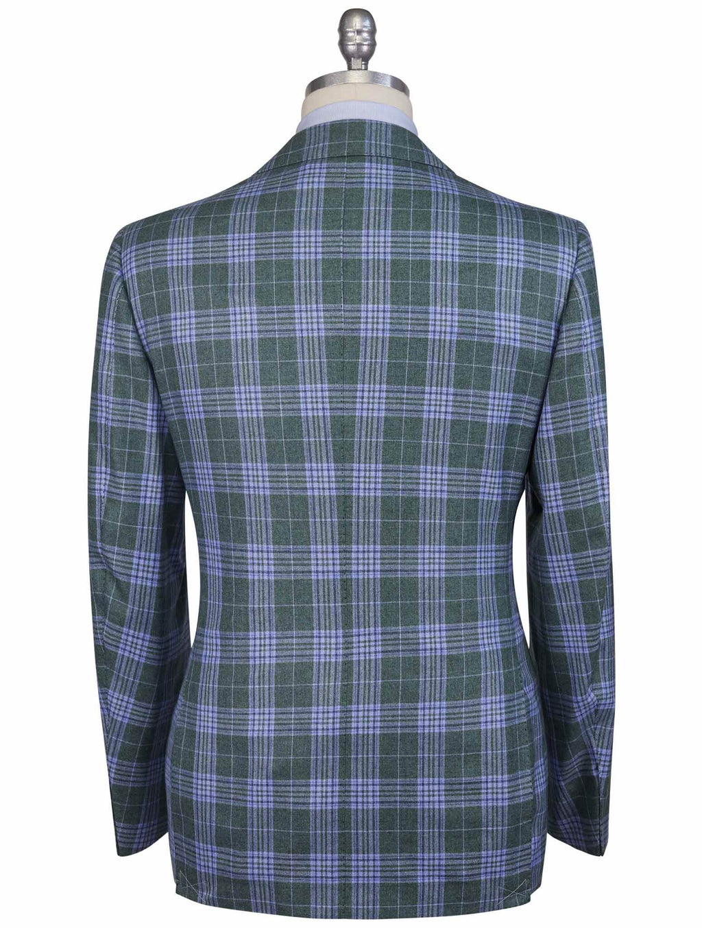 Cesare Attolini Green Light Blue Cashmere Silk Blazer 3