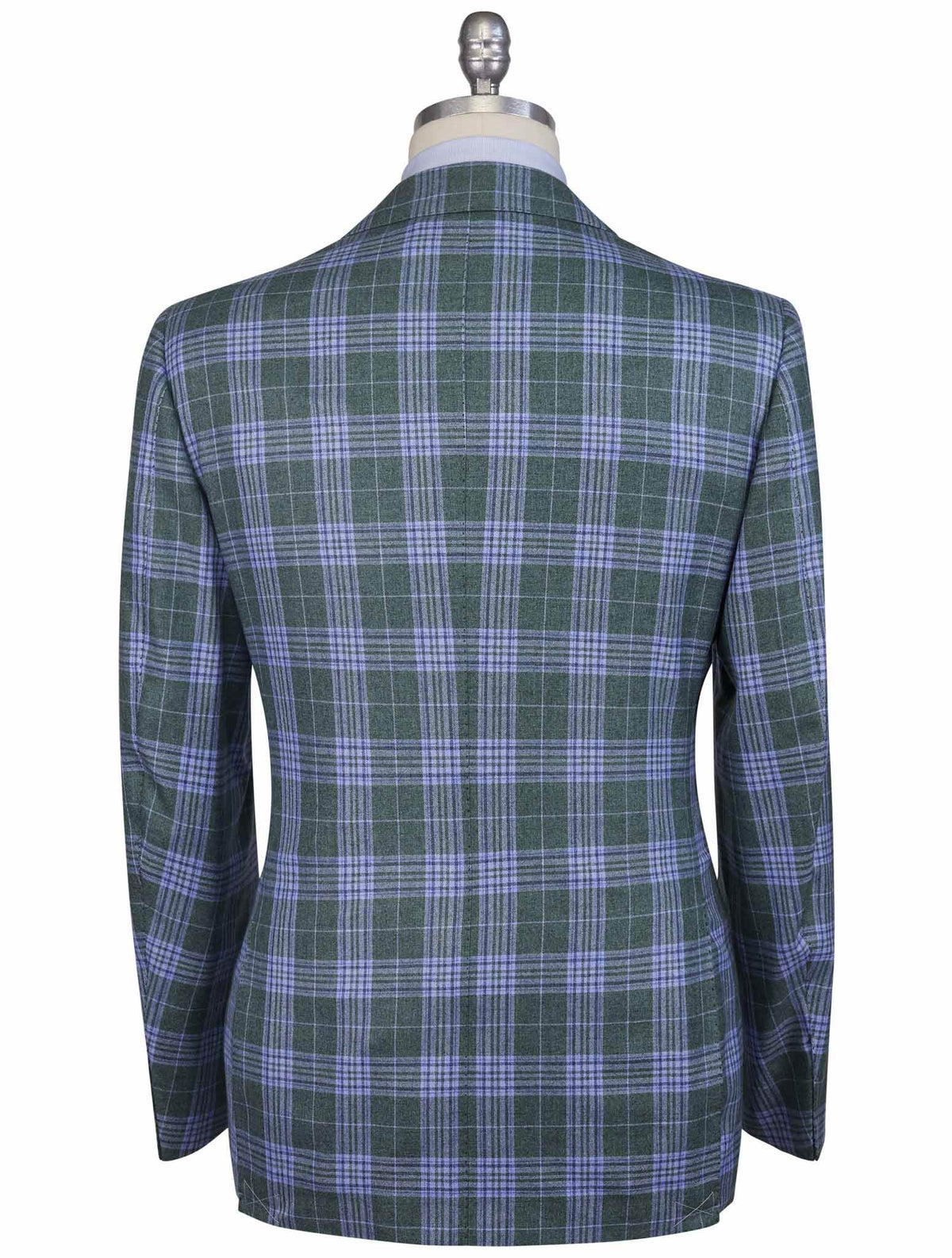 Cesare Attolini Green Light Blue Cashmere Silk Blazer 3