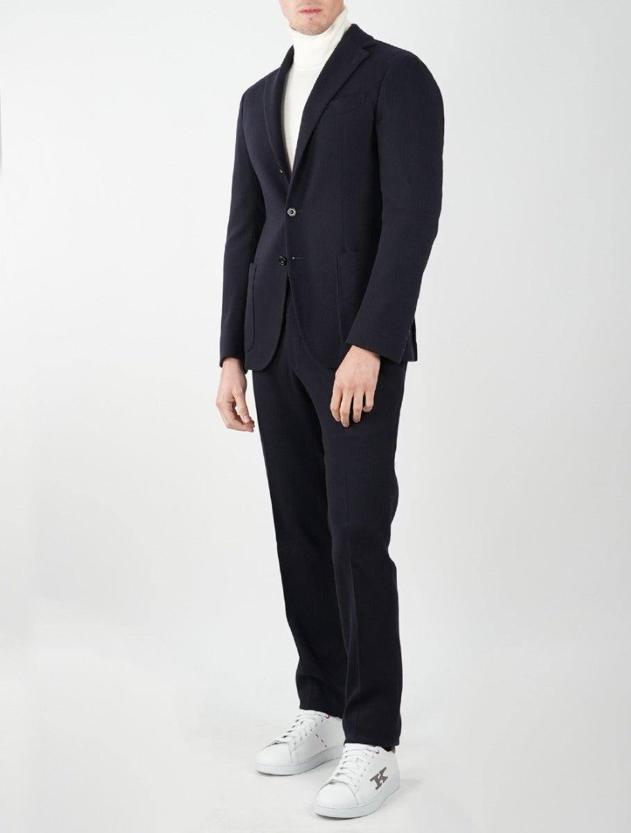 KIRED Blue Virgin Wool Cashmere Ea Suit 3