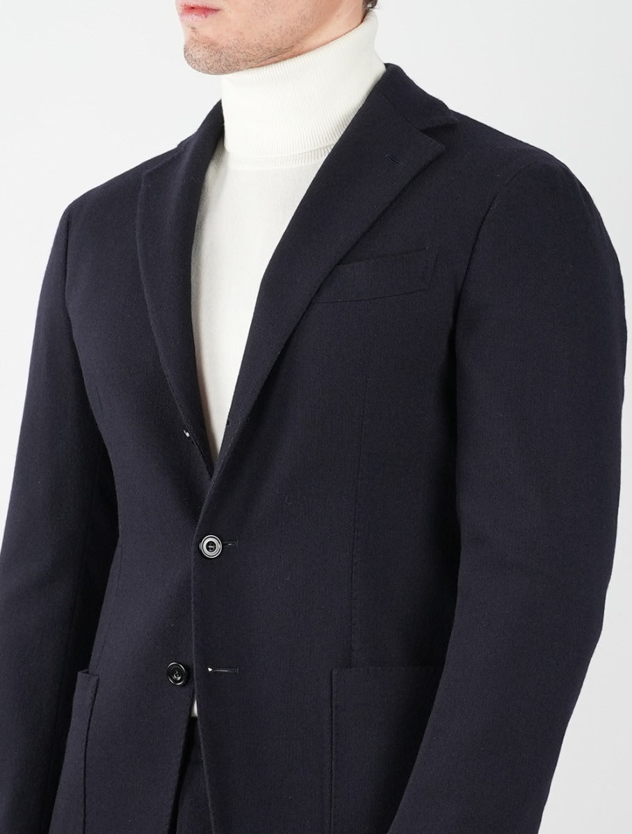 KIRED Blue Virgin Wool Cashmere Ea Suit 7