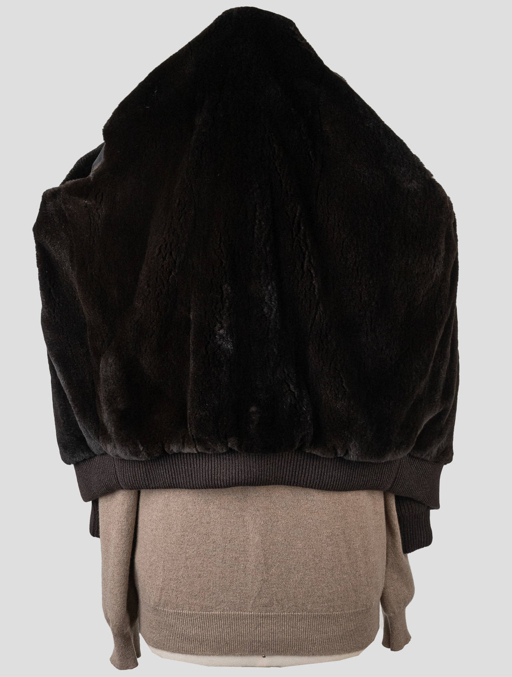 Cesare Attolini Dark Brown Cashmere Mink Fur Coat ACY8 6