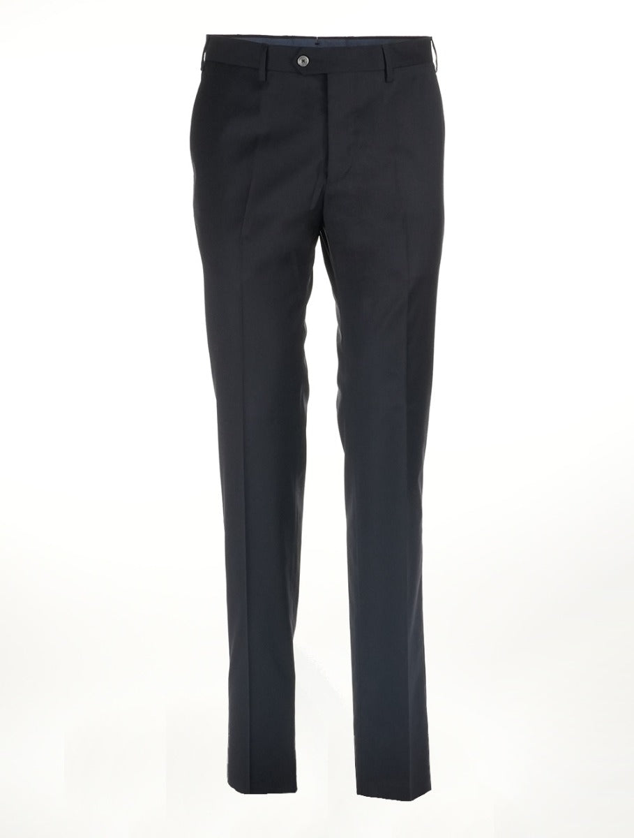 MARCO PESCAROLO Dark Blue Wool Dress Pants 1