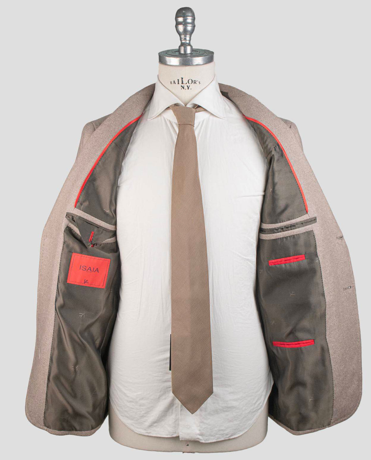 Isaia Beige Cashmere Blazer 3