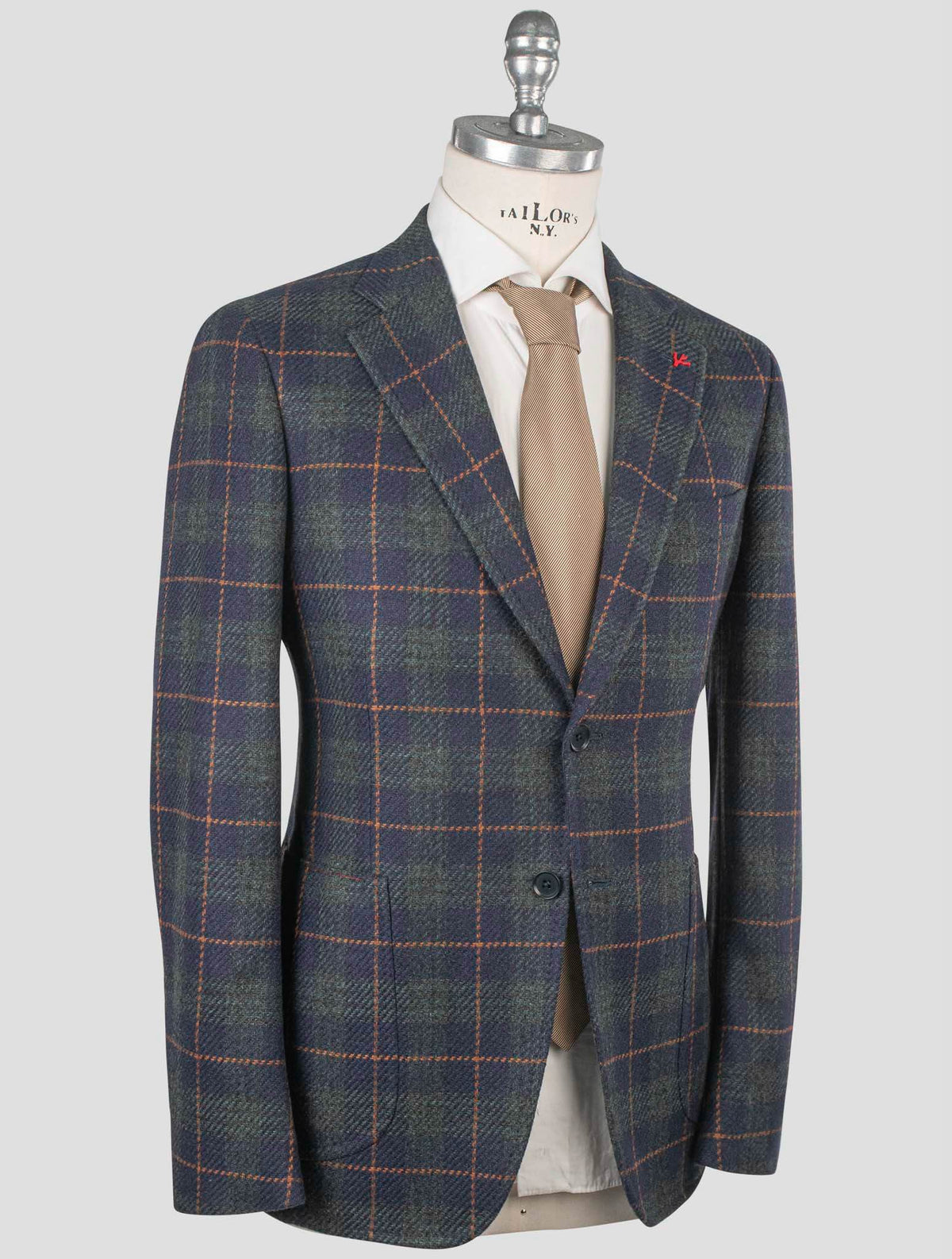 Isaia Multicolor Wool Cashmere Blazer 2