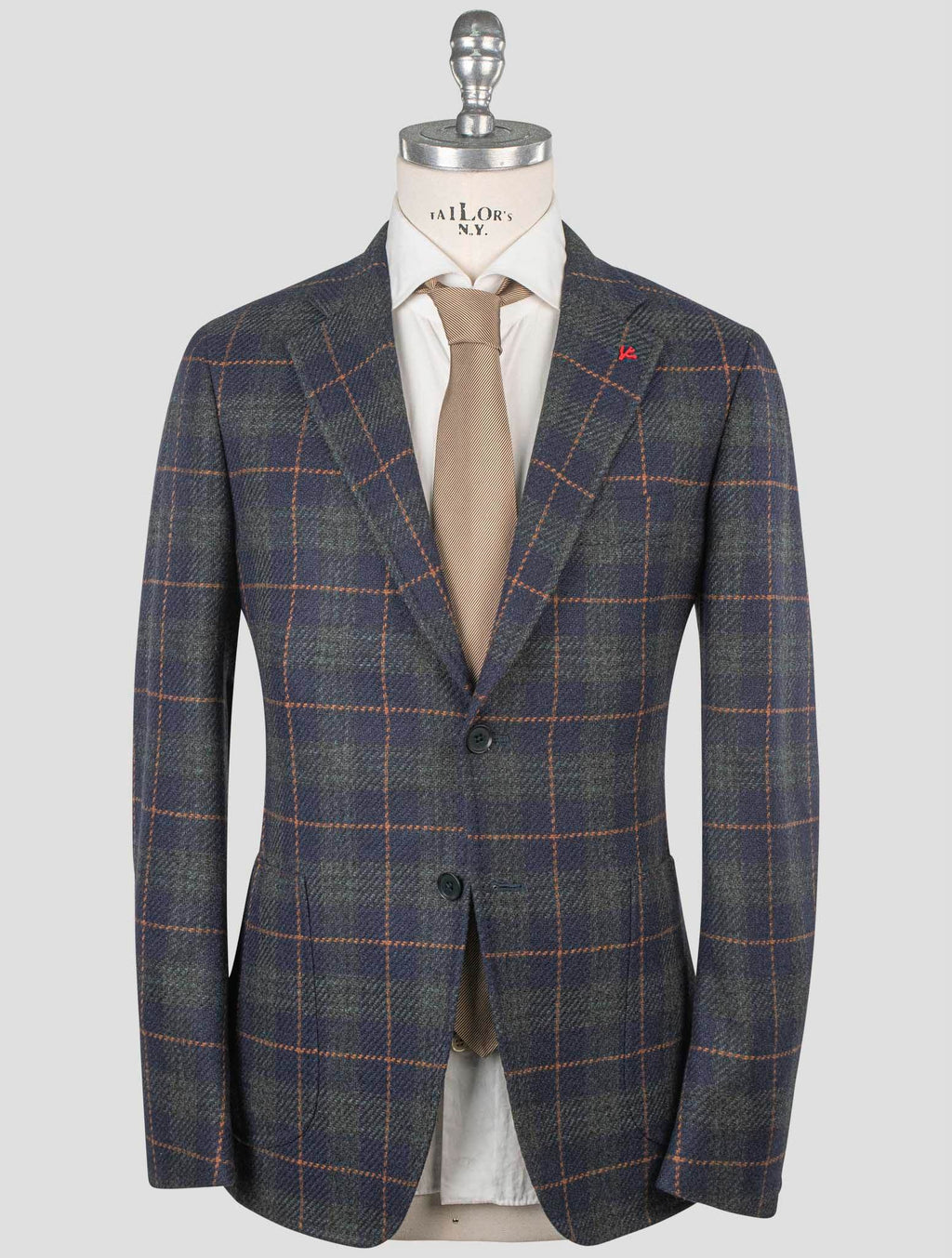 Isaia Multicolor Wool Cashmere Blazer 4