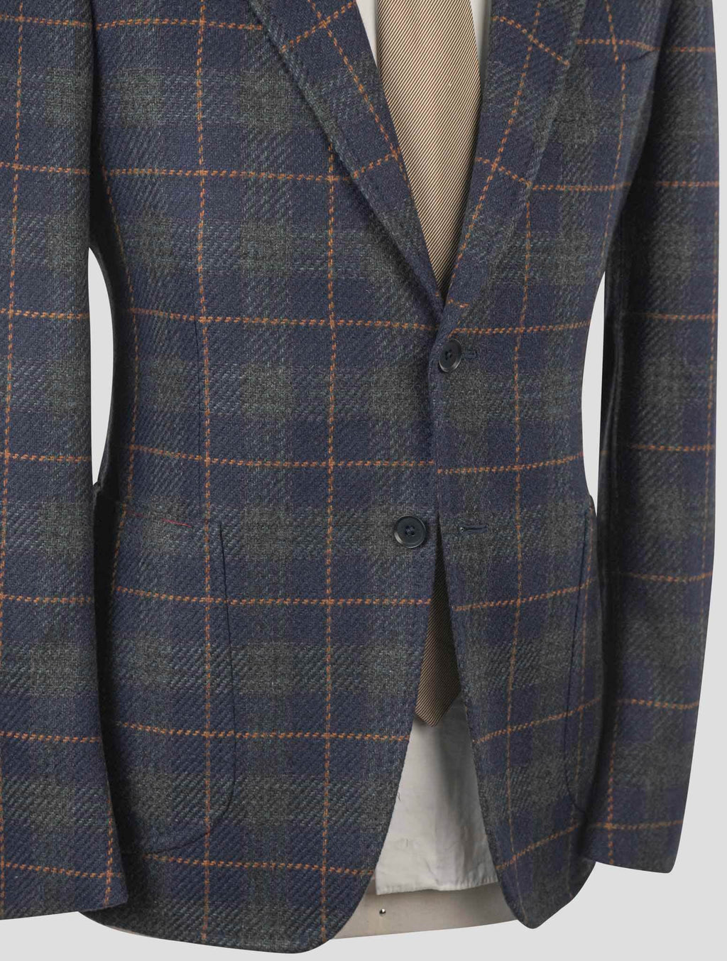 Isaia Multicolor Wool Cashmere Blazer 5