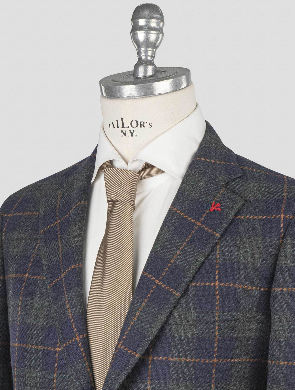 Isaia Multicolor Wool Cashmere Blazer 7