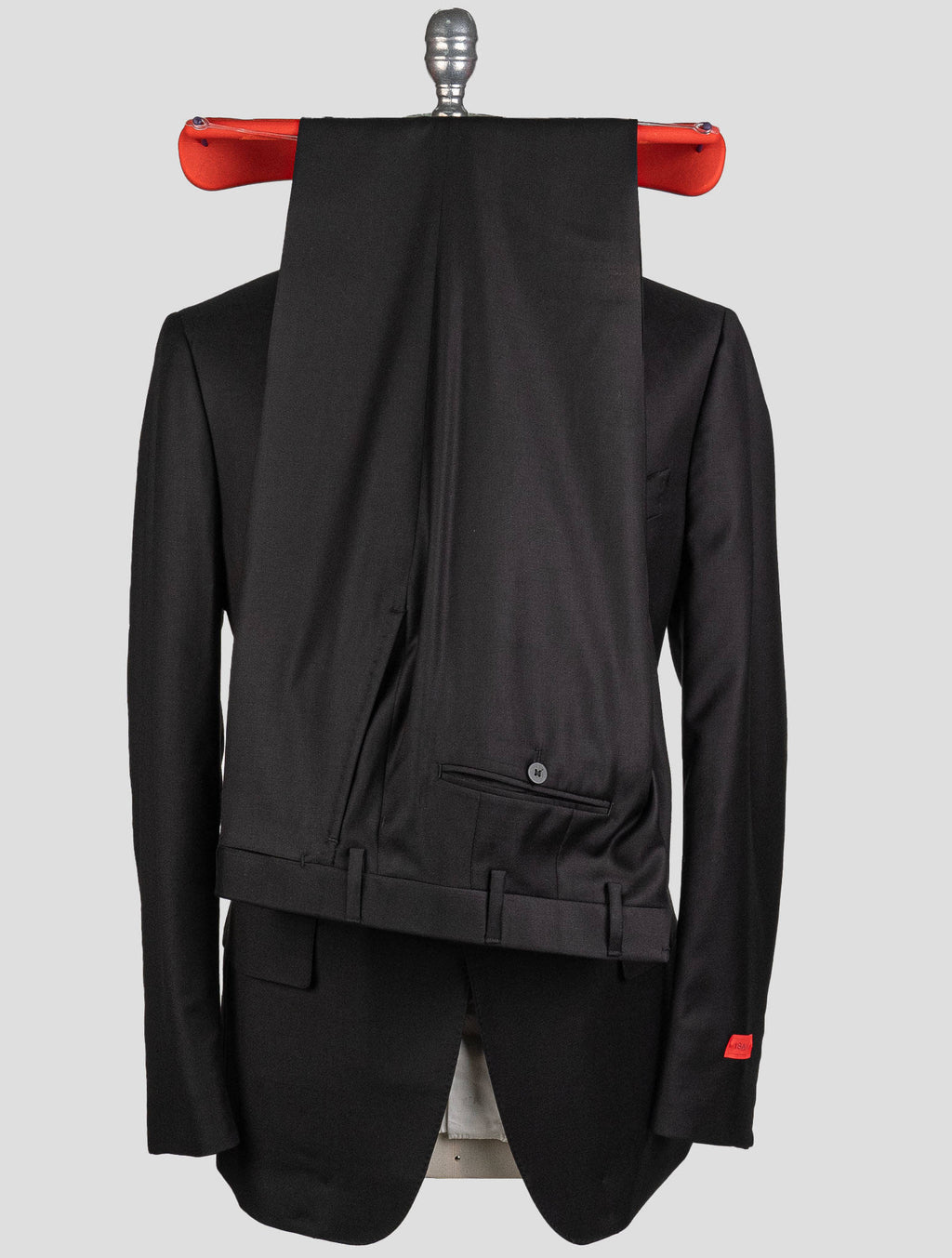 Isaia Black Wool Suit 8