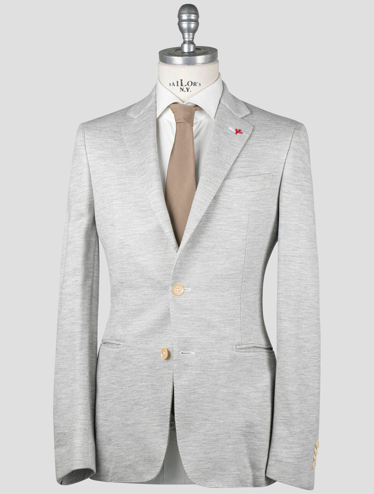 Isaia Gray Cotton Viscose Blazer 1
