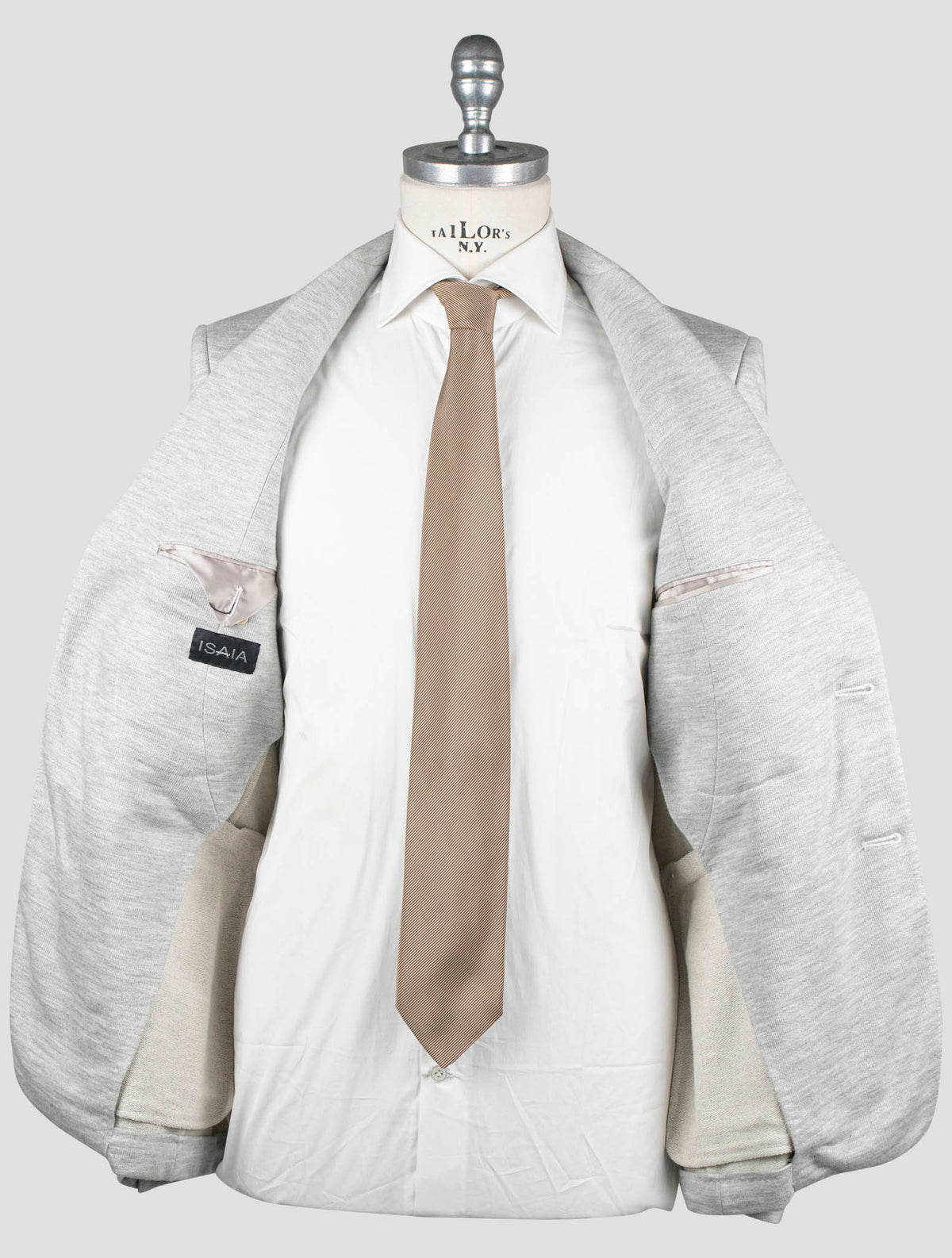 Isaia Gray Cotton Viscose Blazer 5