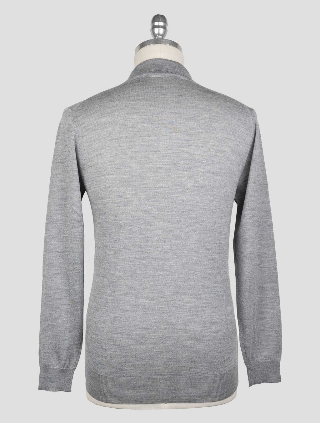 Marco Pescarolo Gray Virgin Wool Sweater Polo 3