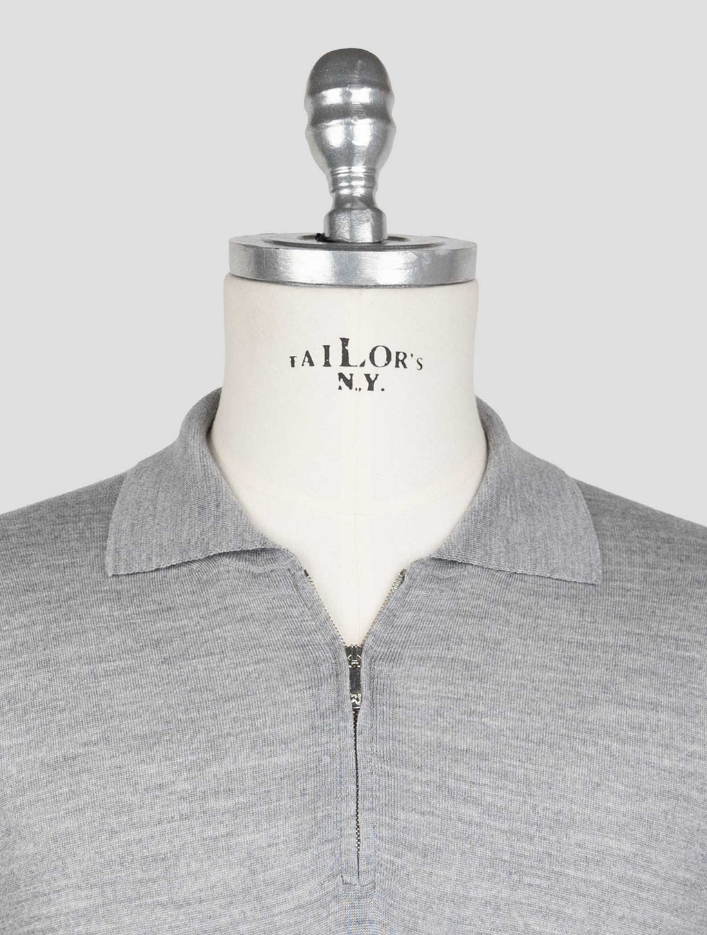 Marco Pescarolo Gray Virgin Wool Sweater Polo 4