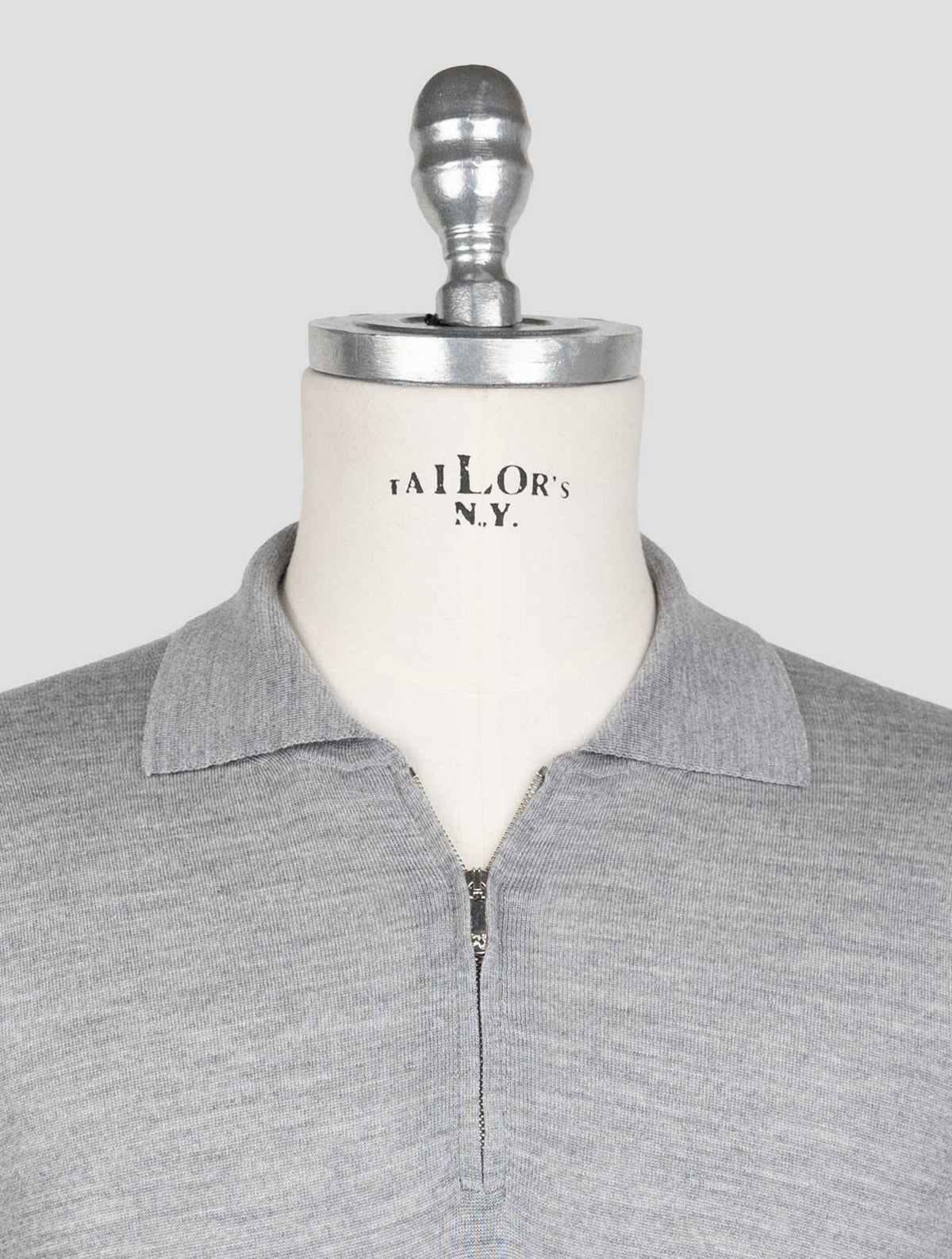 Marco Pescarolo Gray Virgin Wool Sweater Polo 4