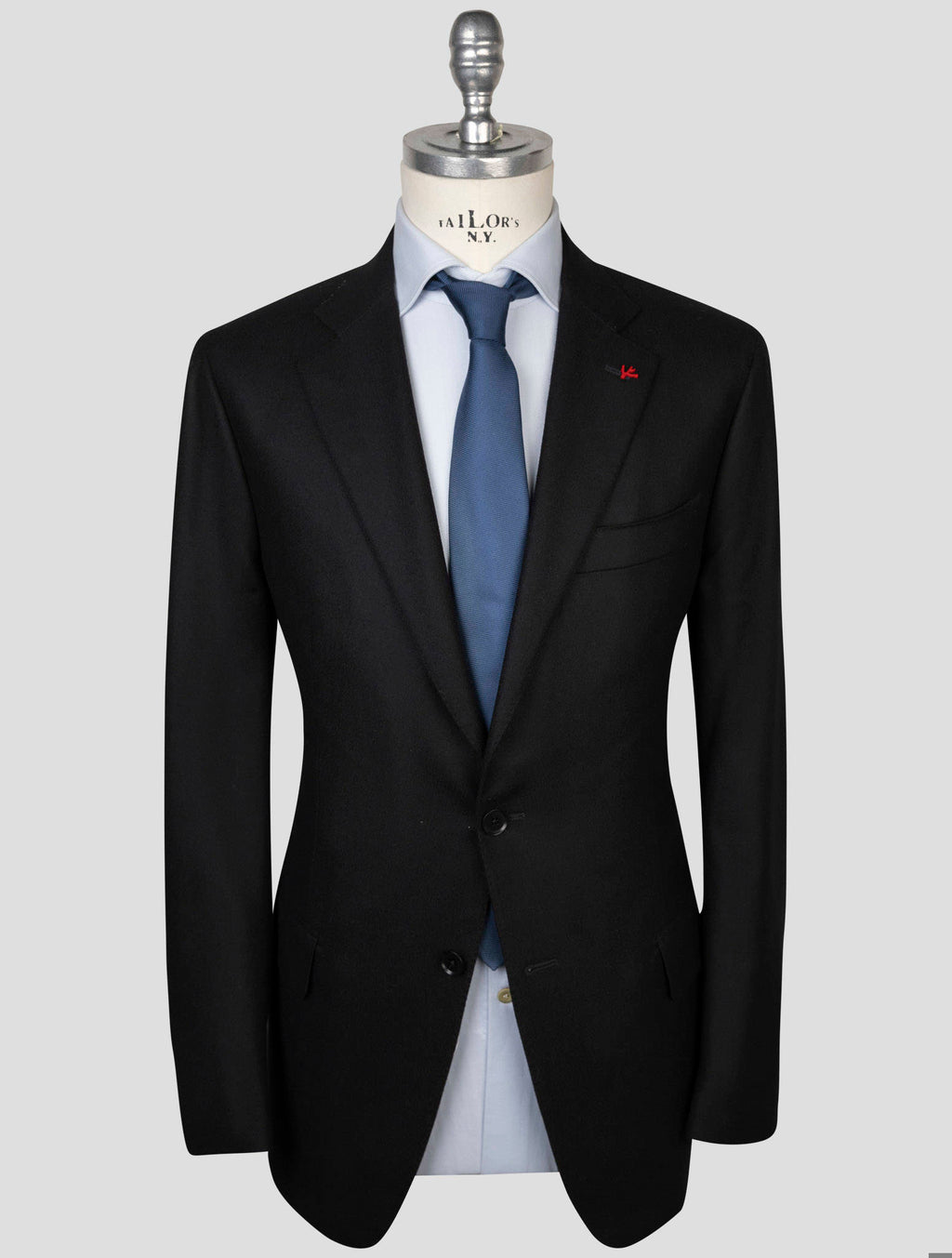 Isaia Black Wool Suit 1