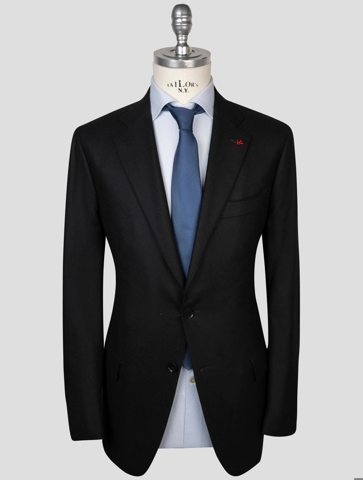 Isaia Black Wool Suit 1