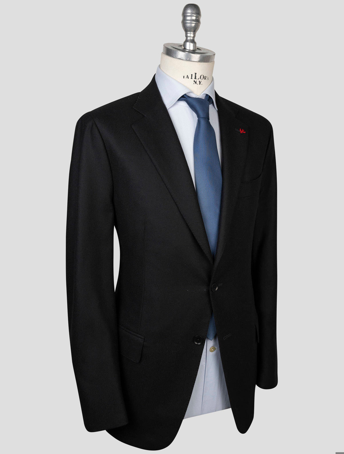 Isaia Black Wool Suit 2