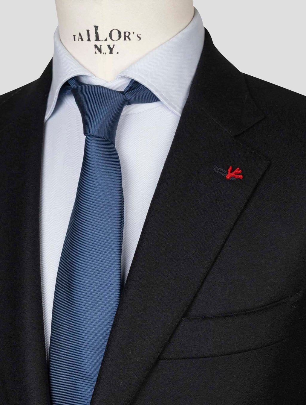 Isaia Black Wool Suit 3