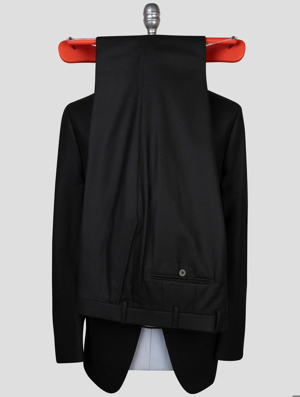 Isaia Black Wool Suit 8