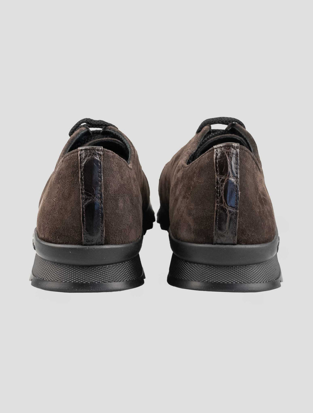 Kiton Brown Leather Suede Leather Crocodile Overcoat 3