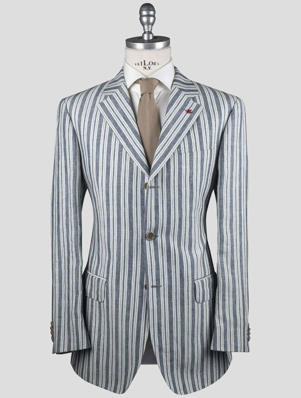 Isaia Multicolor Linen Blazer 3