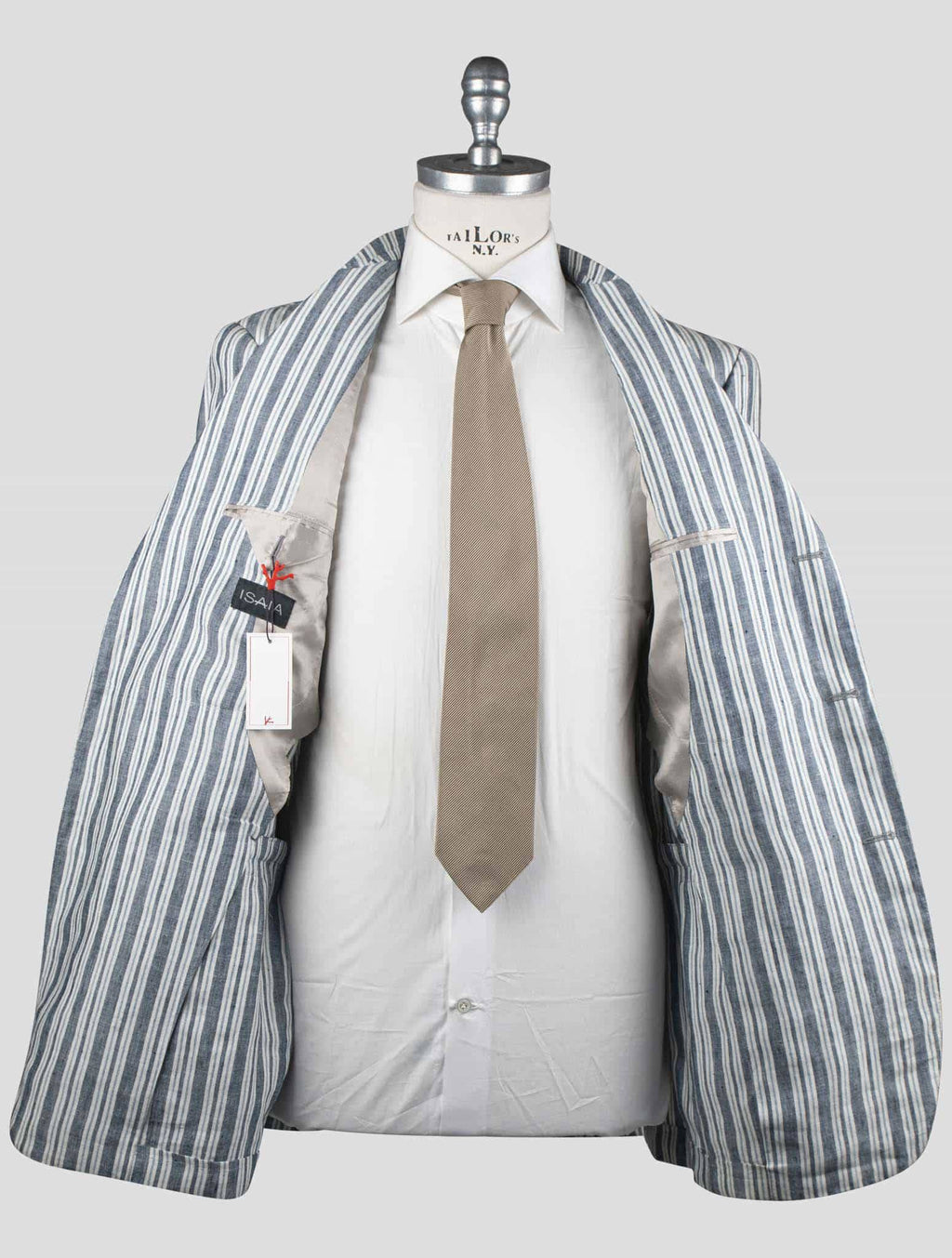 Isaia Multicolor Linen Blazer 6