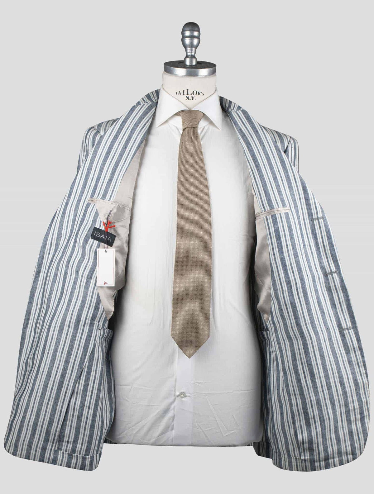 Isaia Multicolor Linen Blazer 6