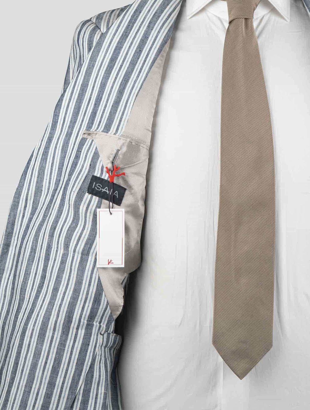 Isaia Multicolor Linen Blazer 7