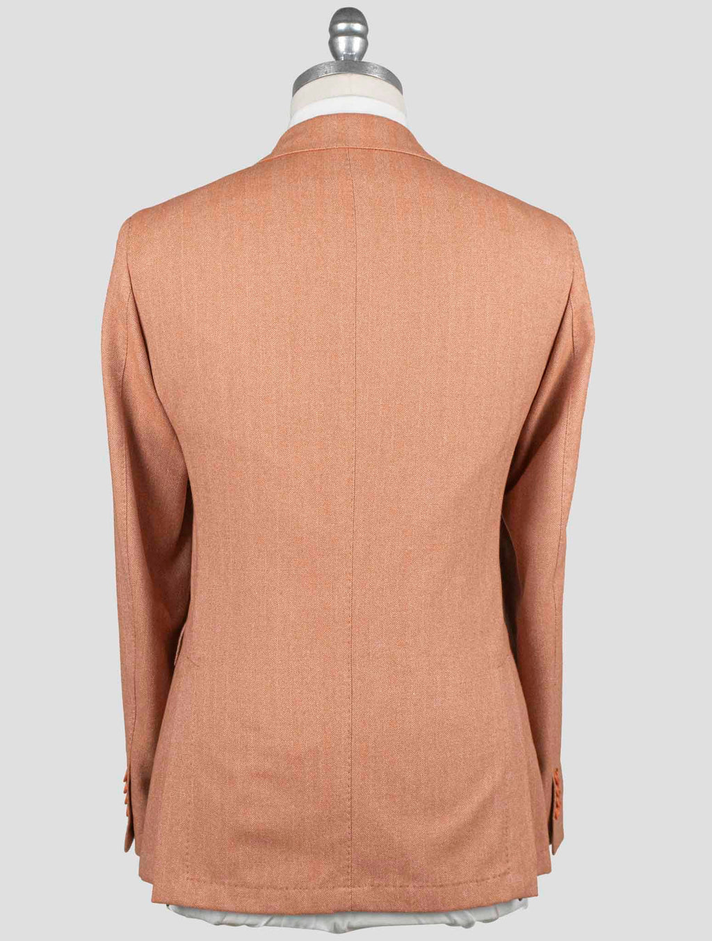 Isaia Orange Cotton Wool Blazer 5