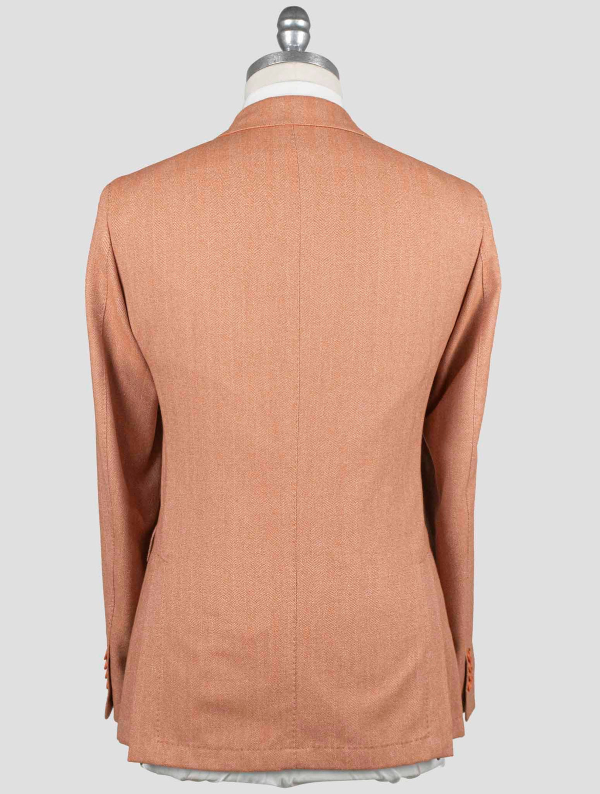 Isaia Orange Cotton Wool Blazer 5