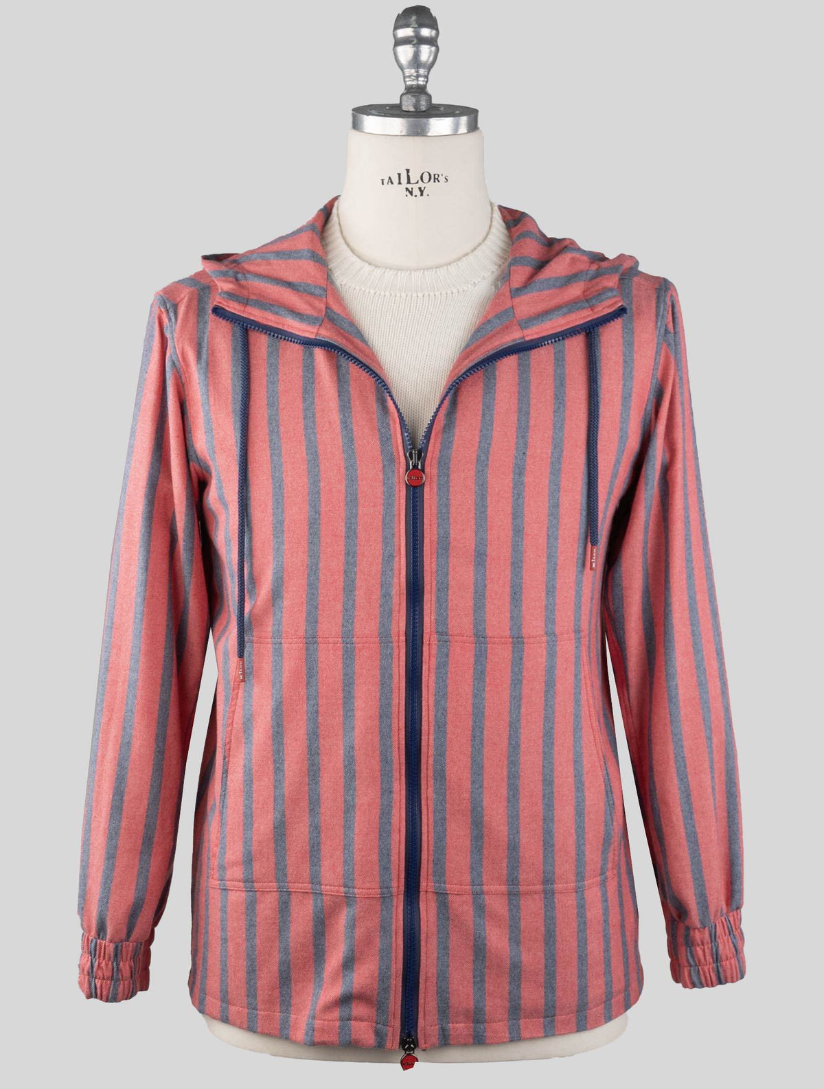 Kiton Pink Gray Cotton Sweatshirt Umbi 8