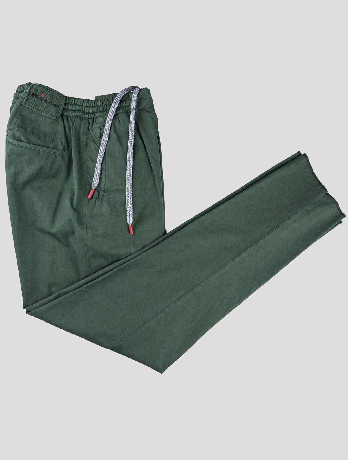 Kiton Green Cotton Pants 1