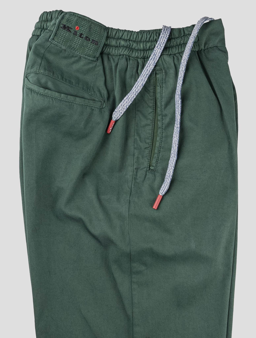 Kiton Green Cotton Pants 3