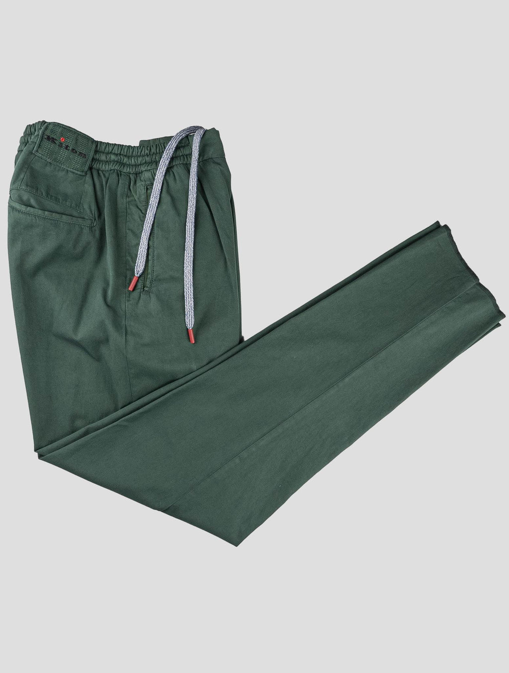 Kiton Green Cotton Pants 4