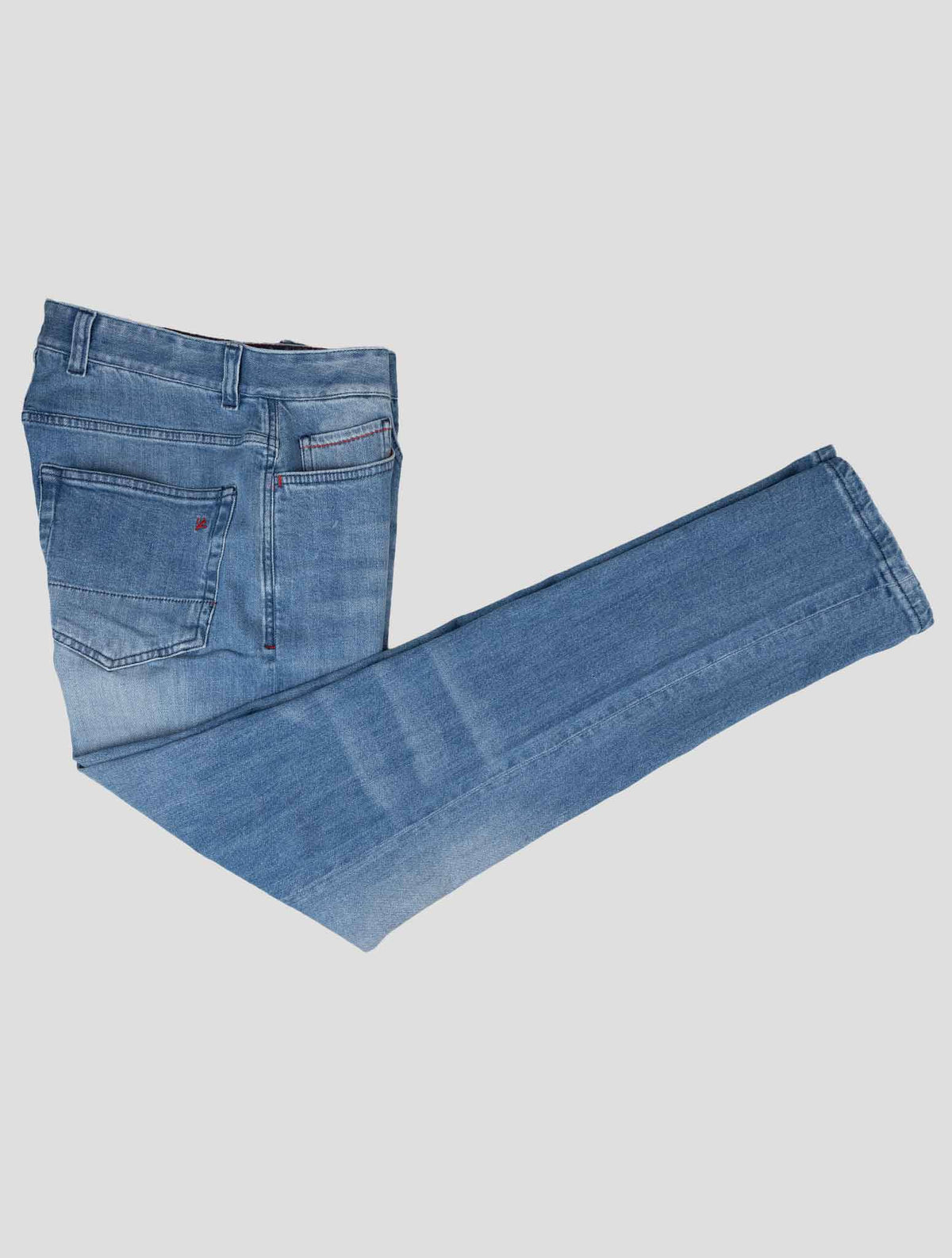 Isaia Light Blue Cotton Ea Jeans 1