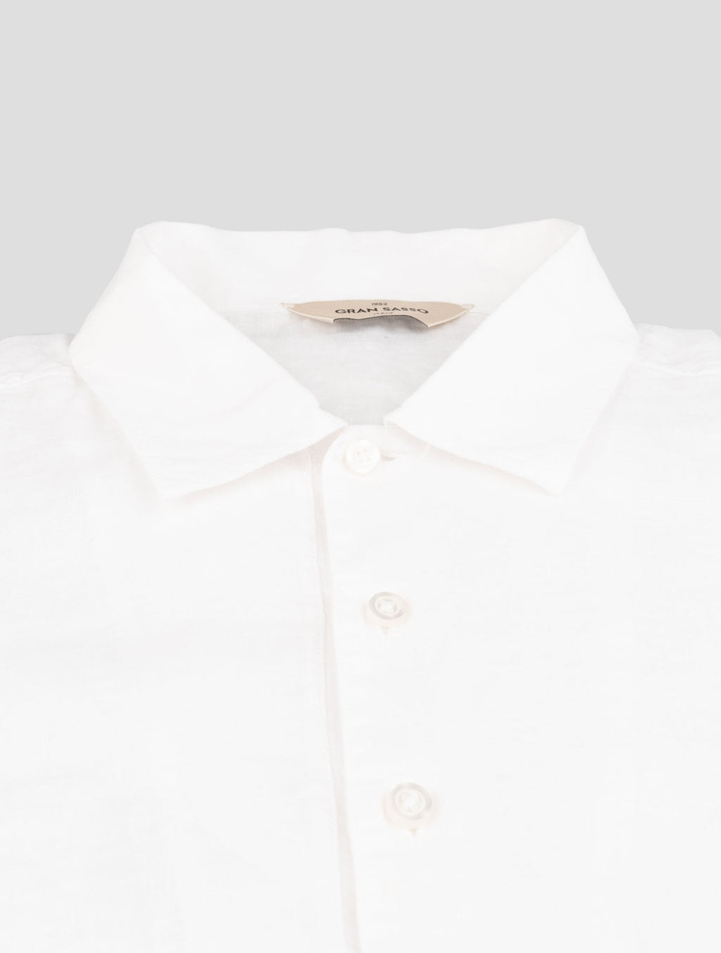 Gran Sasso White Cotton Polo 2