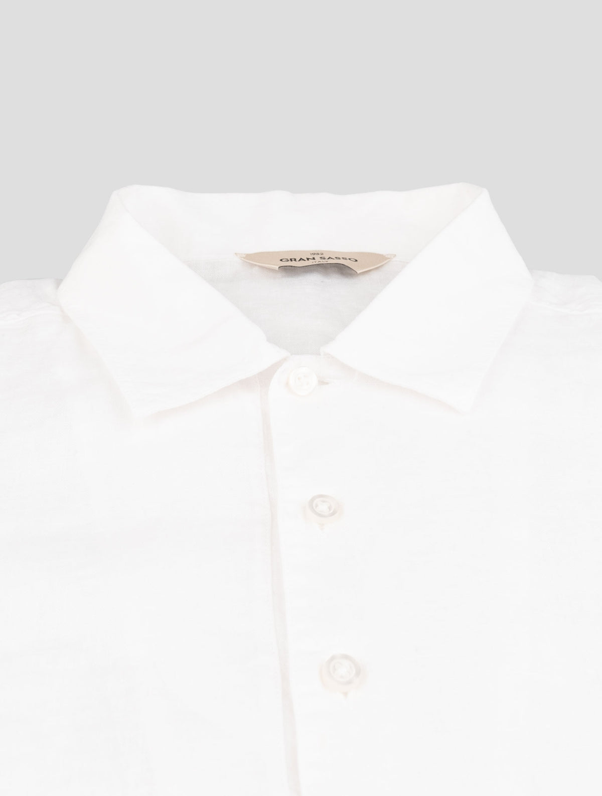 Gran Sasso White Cotton Polo 2