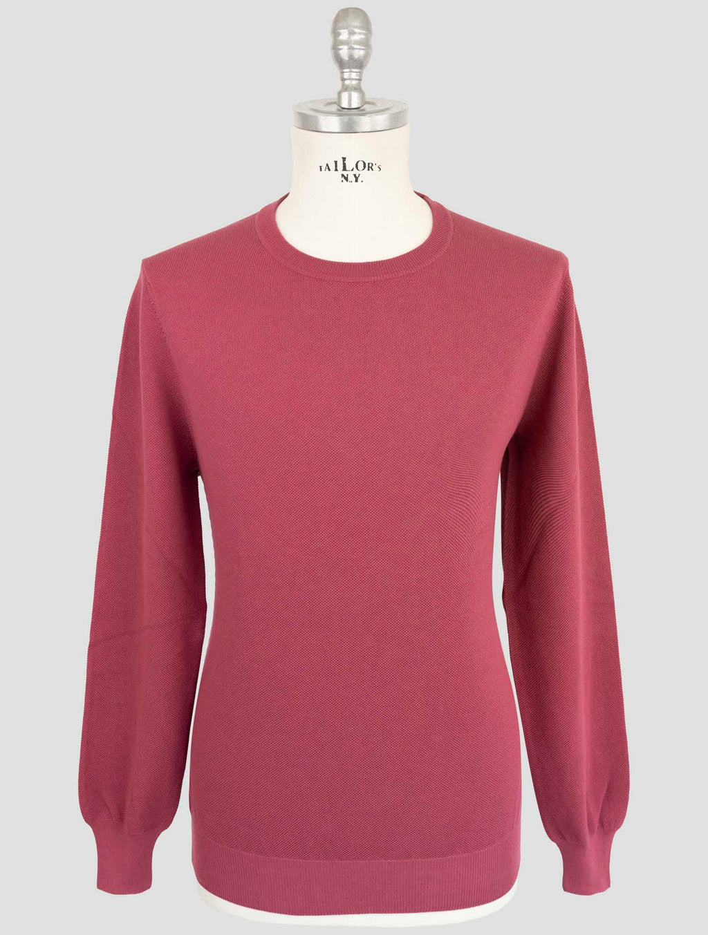 Gran Sasso Burgundy Cotton Sweater Crewneck 1