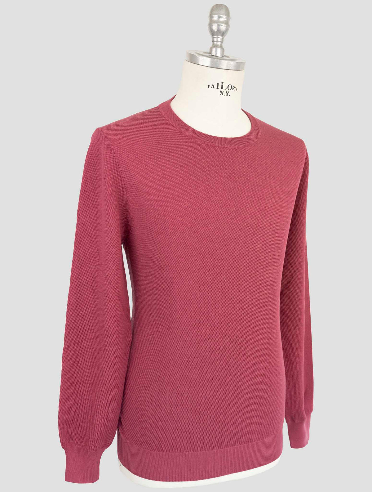 Gran Sasso Burgundy Cotton Sweater Crewneck 2