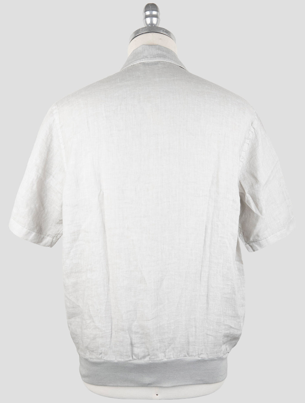 Gran Sasso Gray Linen Polo 3