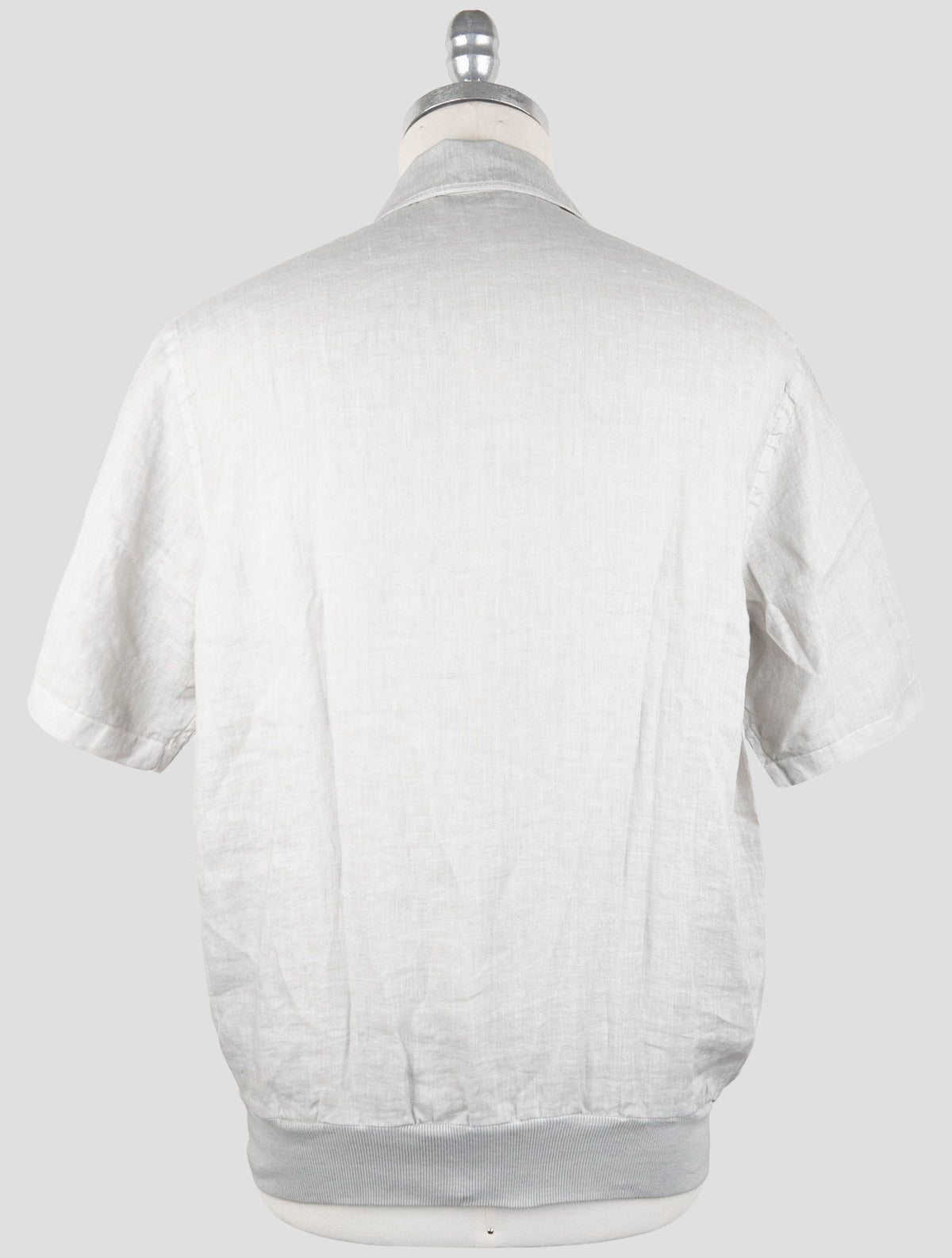 Gran Sasso Gray Linen Polo 3