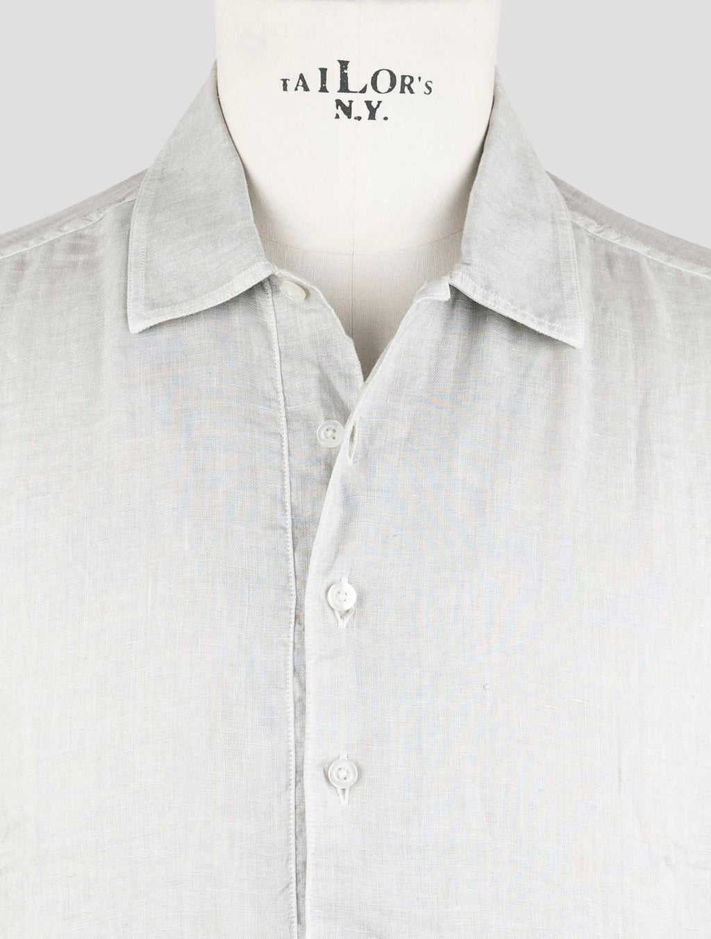 Gran Sasso Gray Linen Polo 4