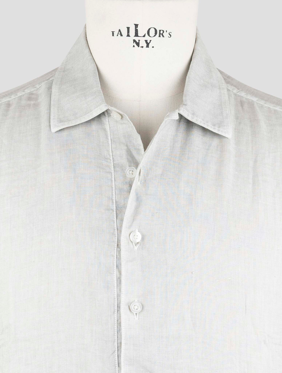 Gran Sasso Gray Linen Polo 4