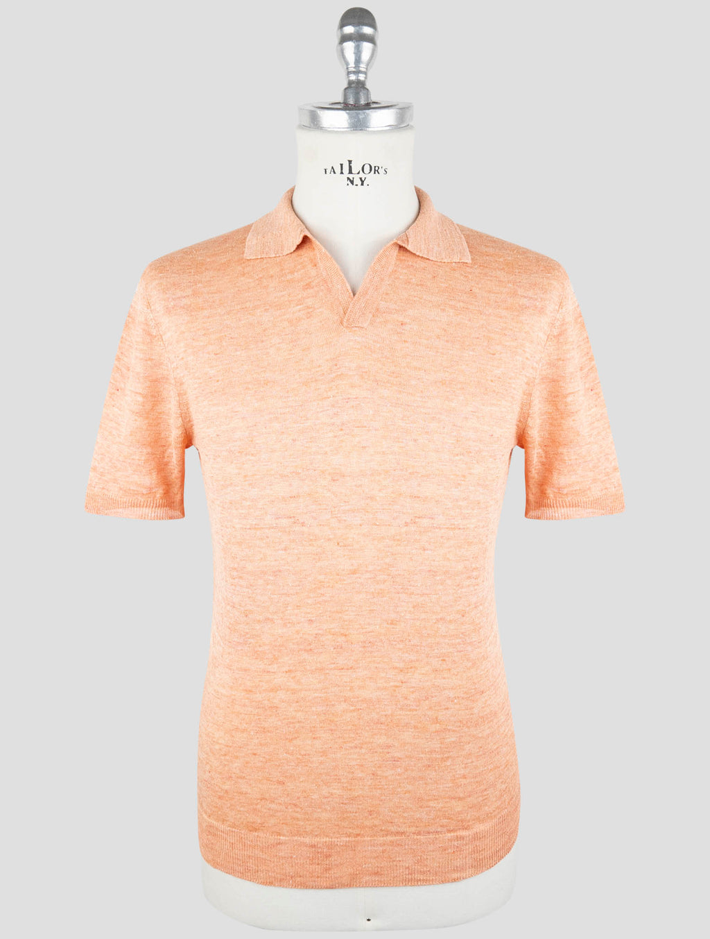 Gran Sasso Orange Linen Polo 1