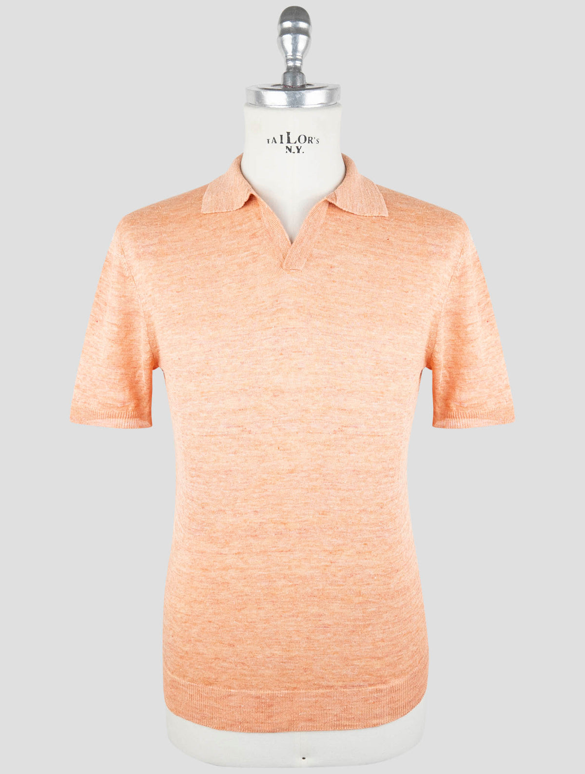 Gran Sasso Orange Linen Polo 1