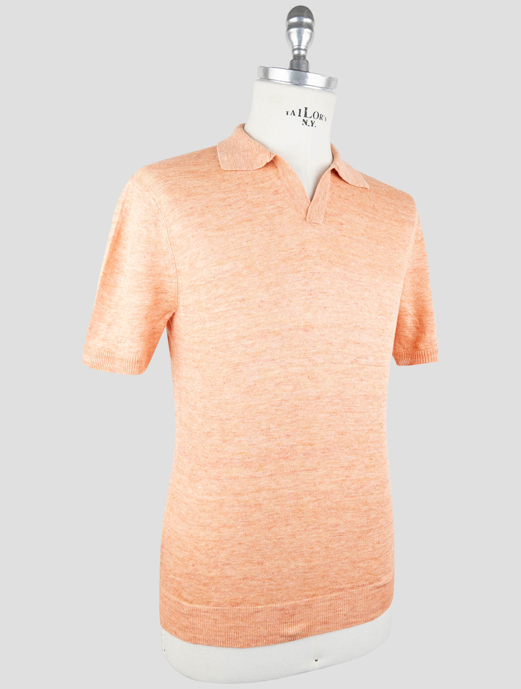 Gran Sasso Orange Linen Polo 2